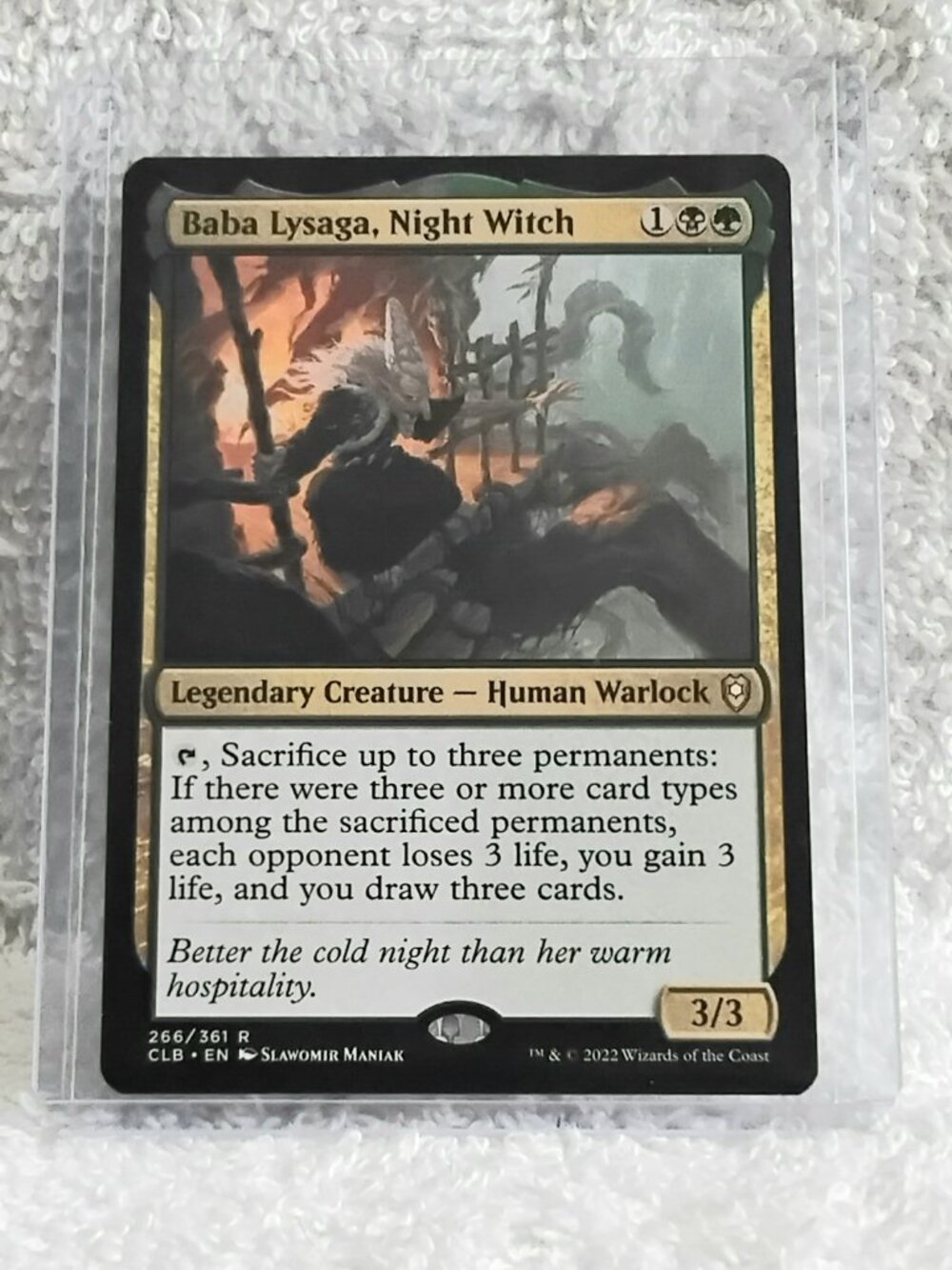5/$20 Mint 2022 MTG Baba Lysaga, Night Witch Rare Card 266/361 Deckmaster!!